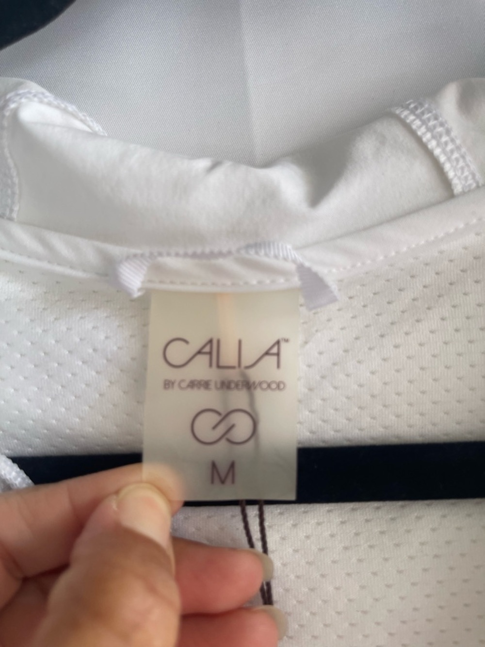 CALIA by Carrie Underwood White Athletic Hooded Vest - Picture 5 of 10